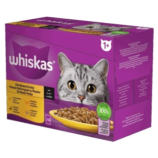 Whiskas Drůbeží Hody ve Šťávě - 12x85 g