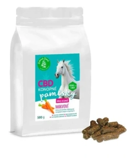 CBD pamlsky pro koně - mrkev 500 g