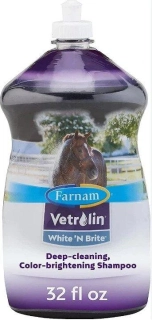 Šampon pro světlé koně FARNAM White N Brite, 946 ml