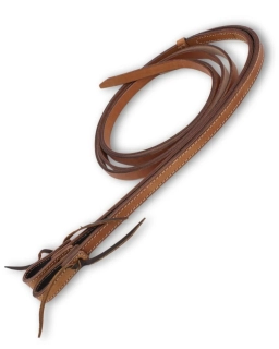 Westernové otěže Split Reins, karamelová hnědá, šířka 5/8, 16 mm, 220 cm, smyčka