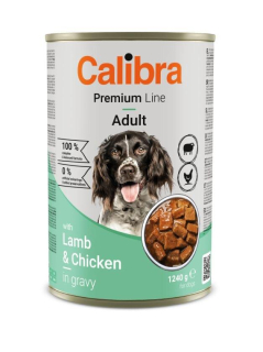 Calibra Dog Premium konzerva Lamb & Chicken, 1240g