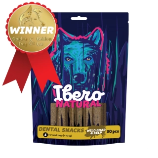 Ibero Natural Dental Snack Divočák/Mořská řasa - S (30 ks)