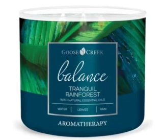 Svíčka AROMATHERAPY 0,41 KG TRANQUIL RAINFOREST, 3 knoty