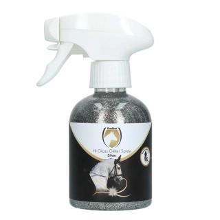 Sprej s třpytkami Excellent Horse Hi Gloss, stříbrný, 250 ml