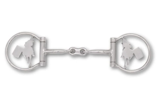 Déčkové westernové udidlo LpTrick, motiv barrel racing, 12,5 cm