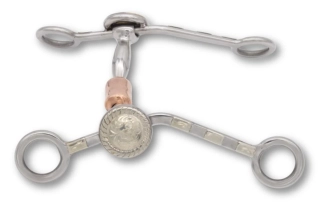 Westernové udidlo s mědí LpTrick, 12,5 cm