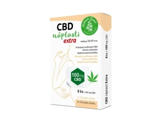 CBD náplasti na bolest extra velké, 8 ks