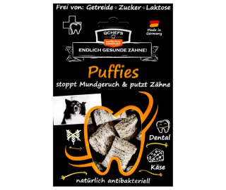 Krekry na čištění zubů pro psy Puffies, 63 g