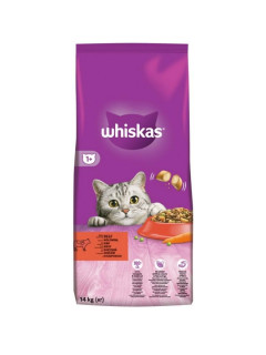 Whiskas Suché Hovězí, 1,4 kg