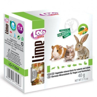 LoLo Pets Zeleninový Minerální Kámen Pro Hlodavce - 40 g